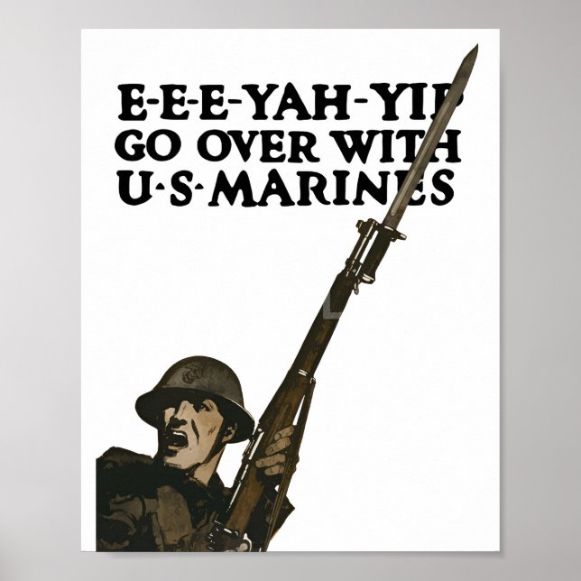 Marine Recruiting meme Poster (Front)