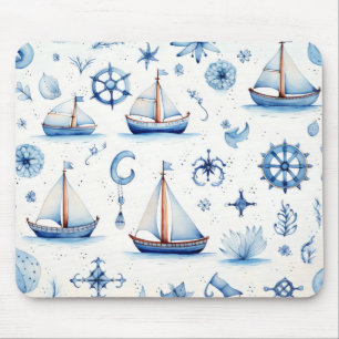 Marine Sailing Ship Mouse Mat