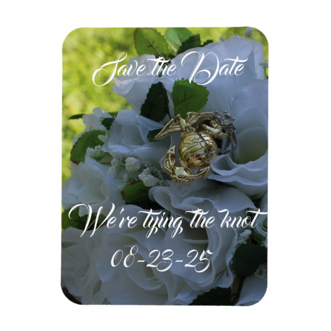 Marine Save the Date  Magnet (Vertical)