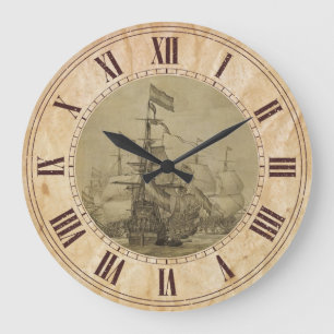 Marine Scene Large Clock