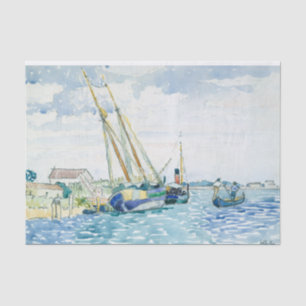 Marine Scene Watercolor Fine Art Tissue Paper