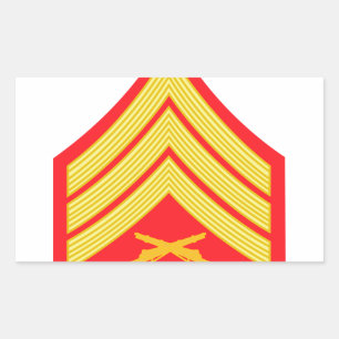 Marine Sergeant Rectangular Sticker