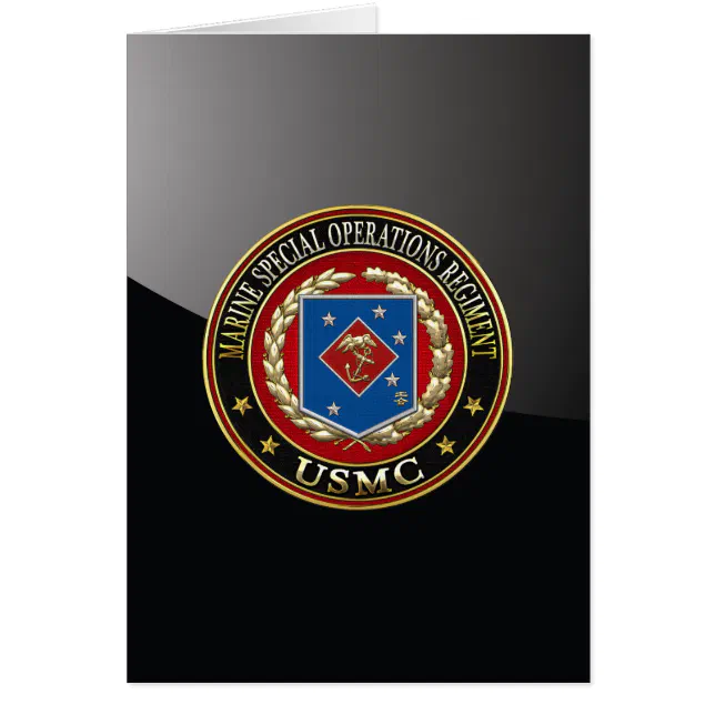 Marine Special Operations Regiment (MSOR) [3D] | Zazzle