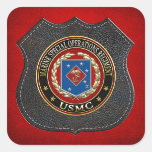 Marine Special Operations Regiment (MSOR) [3D] Square Sticker