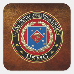 Marine Special Operations Regiment (MSOR) [3D] Square Sticker