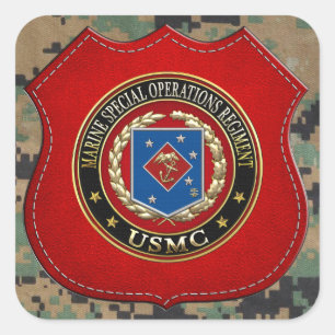 Marine Special Operations Regiment (MSOR) [3D] Square Sticker