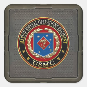 Marine Special Operations Regiment (MSOR) [3D] Square Sticker