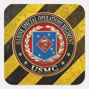 Marine Special Operations Regiment (MSOR) [3D] Square Sticker
