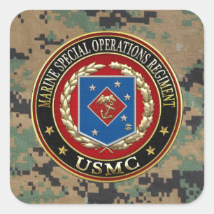 Marine Special Operations Regiment (MSOR) [3D] Square Sticker
