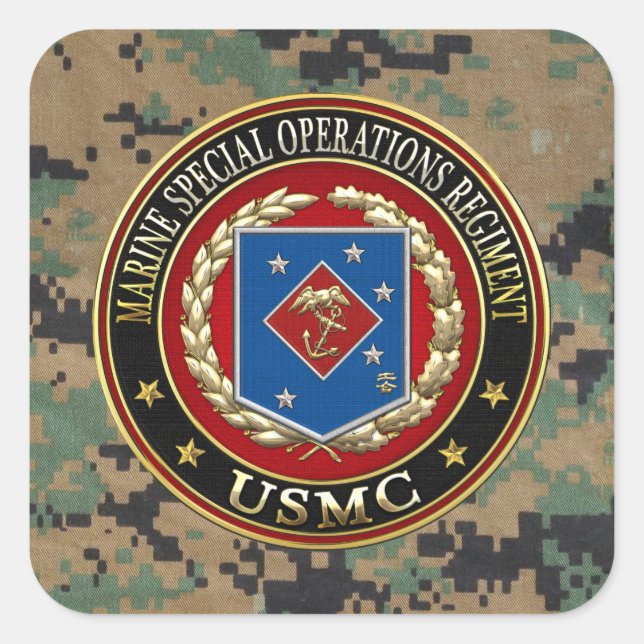 Marine Special Operations Regiment (MSOR) [3D] Square Sticker (Front)