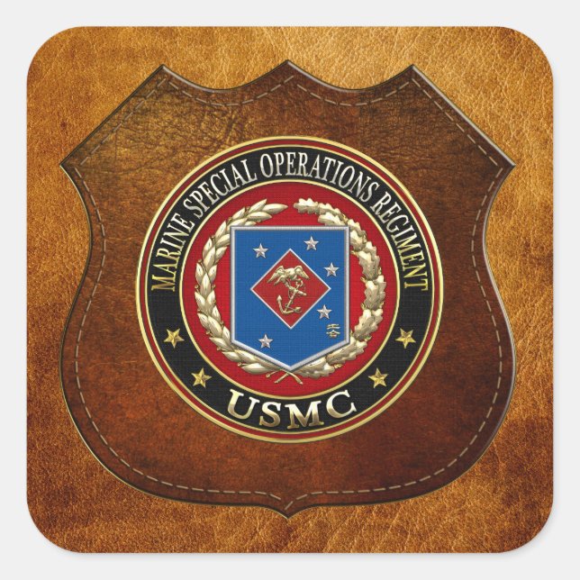 Marine Special Operations Regiment (MSOR) [3D] Square Sticker (Front)