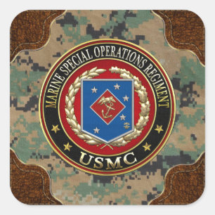 Marine Special Operations Regiment (MSOR) [3D] Square Sticker