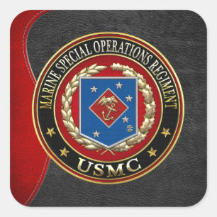Marine Special Operations Regiment (MSOR) [3D] Square Sticker