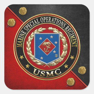 Marine Special Operations Regiment (MSOR) [3D] Square Sticker
