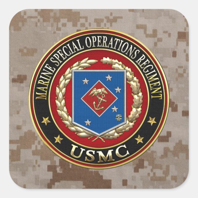 Marine Special Operations Regiment (MSOR) [3D] Square Sticker (Front)