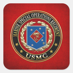 Marine Special Operations Regiment (MSOR) [3D] Square Sticker