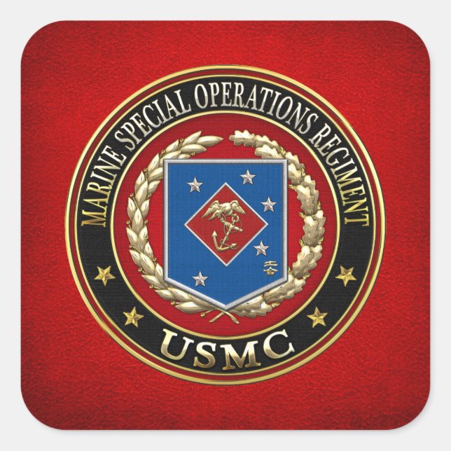 Marine Special Operations Regiment (MSOR) [3D] Square Sticker (Front)