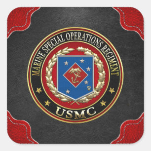 Marine Special Operations Regiment (MSOR) [3D] Square Sticker