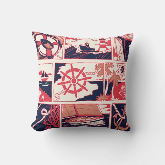 Marine story cushion (Front)