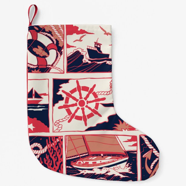 Marine story small christmas stocking (Front)