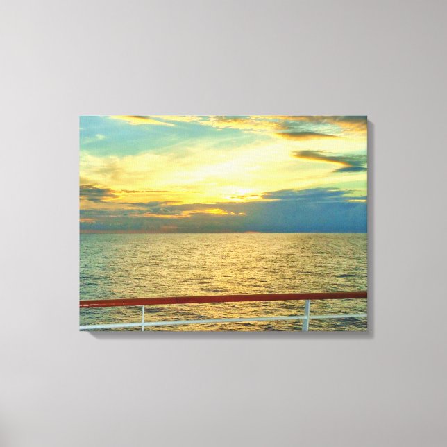 Marine Sunrise Canvas Print (Front)