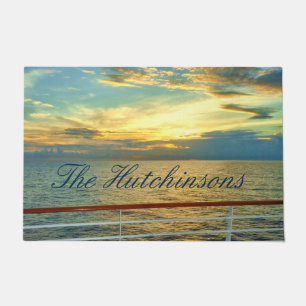 Marine Sunrise Personalised Doormat