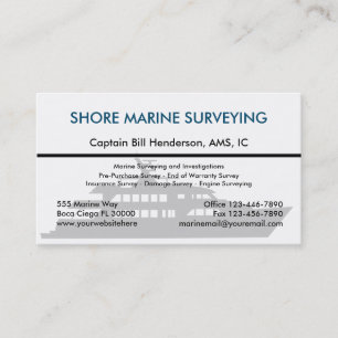 Marine Surveying Business Cards