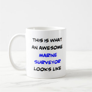 marine surveyor, awesome coffee mug