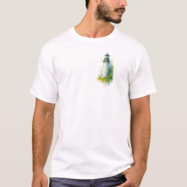Marine themed tshirt - Lighthouse (Front)