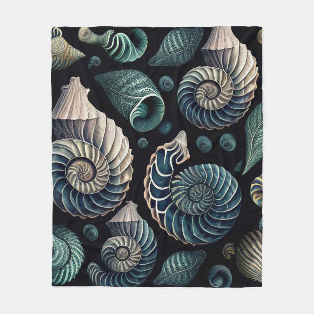 Marine Treasures Fleece Blanket (Front)