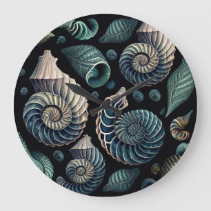 Marine Treasures Large Clock