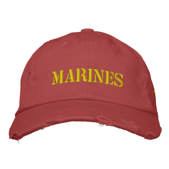 Marine veteran embroidered hat (Front)