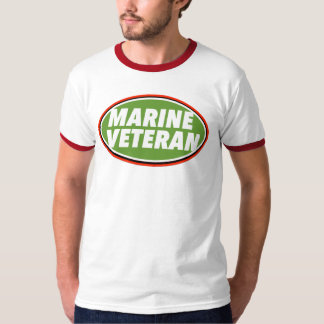 Marine Veteran Print Novelty T-Shirt