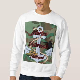Marine Veteran's Husband Sweatshirt