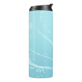 Marine Vibes Abstract Thermal Tumbler