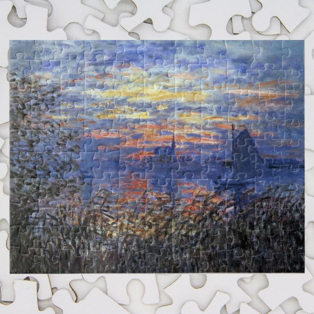 Marine View with a Sunset by Claude Monet Jigsaw Puzzle (Creator Uploaded)