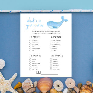 Marine - Whats in your purse baby shower