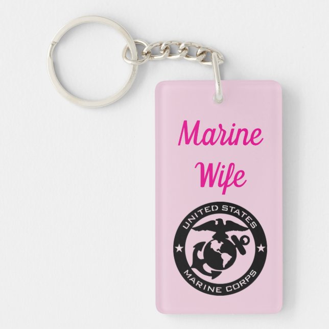 Marine Wife Key Chain (Front)