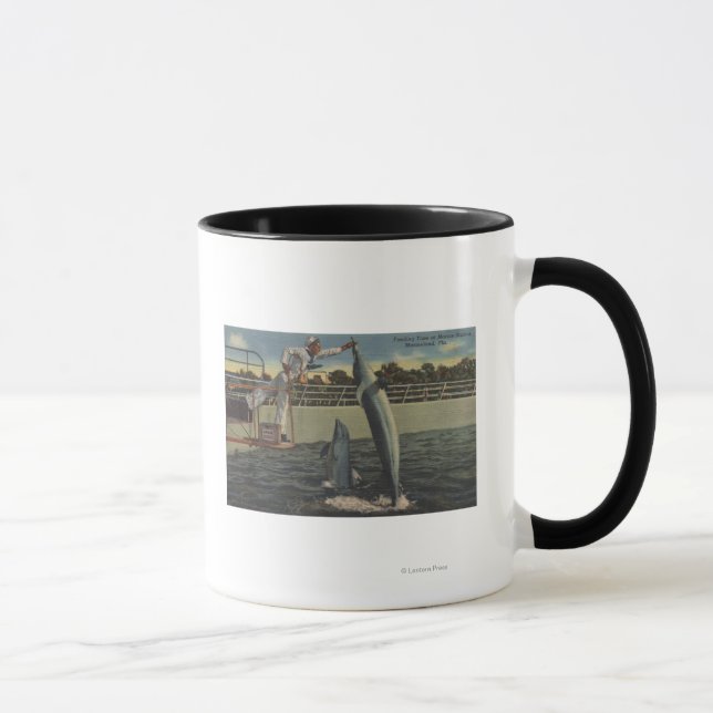 Marineland, Florida - View of Feeding Porpoises Mug (Right)