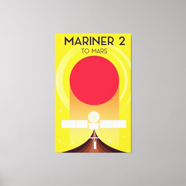 Mariner 2 To Mars Canvas Print (Front)