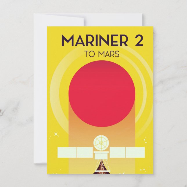 Mariner 2 To Mars Invitation (Back)