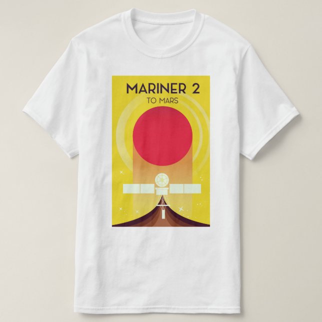 Mariner 2 To Mars T-Shirt (Design Front)