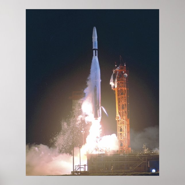 Mariner I 1 rocket into space towards Venus NASA Poster (Front)