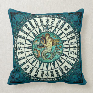 Mariner's Compass Outdoor Pillow II