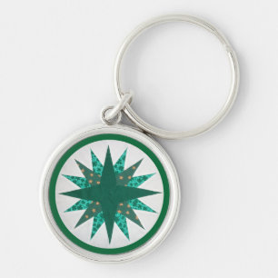 Mariner's Compass Quilt (5) Keychain