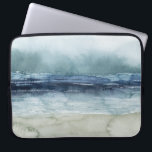 Mariner's Mist - Shoreline Laptop Sleeve<br><div class="desc">Mariner's Mist I by Grace Popp. Features a shoreline with inky blue hues and tones and a hazy sky.</div>