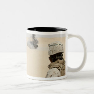 Marines and sailors Two-Tone coffee mug