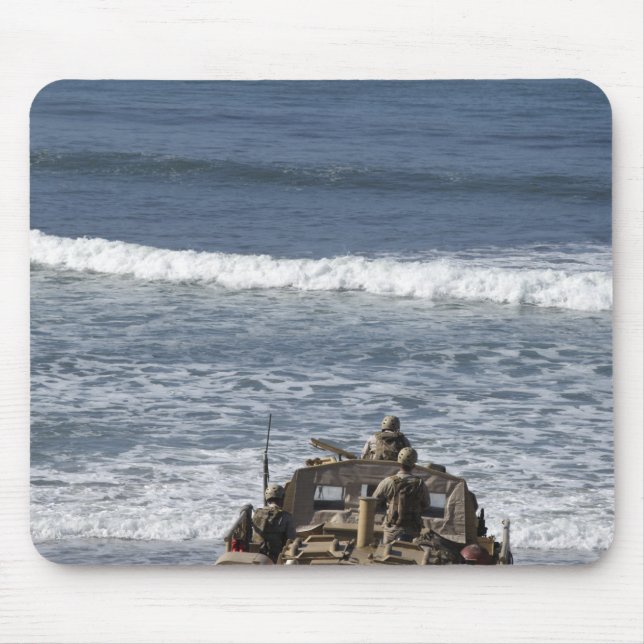 Marines anticipate the arrival mouse mat (Front)