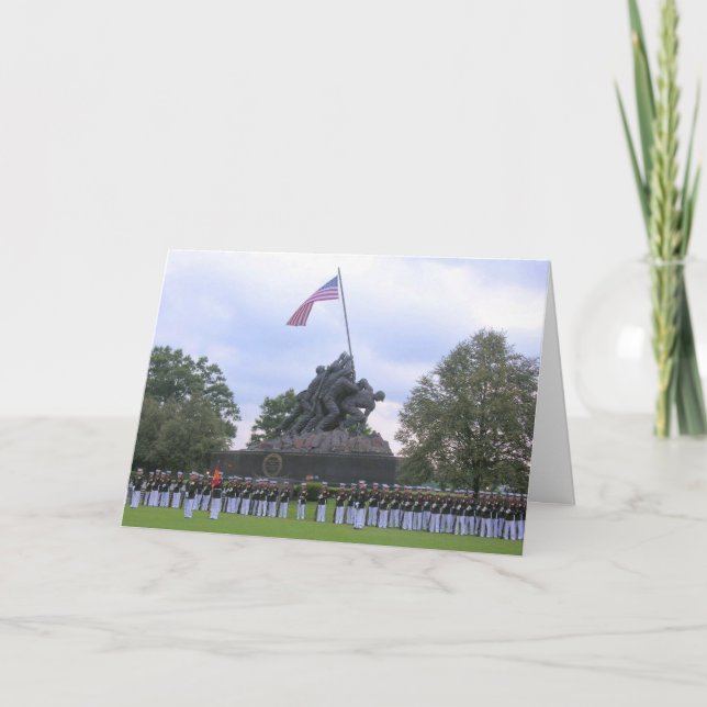 Marines at Iwo Jima Statue,Card Card (Front)
