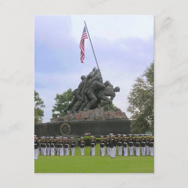 Marines at Iwo Jima Statue Postcard (Front)
